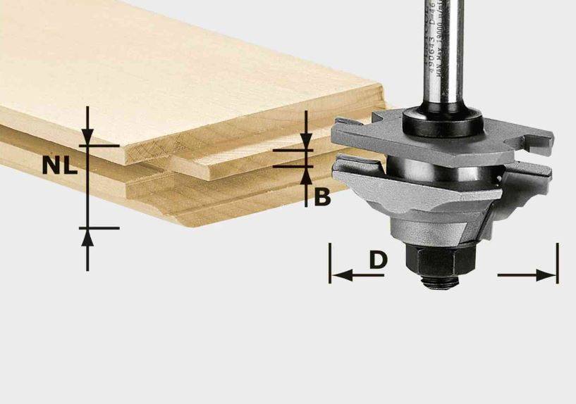 Fraise à languetter/profiler HW S8 D46 X D12-FD - FESTOOL - 490643