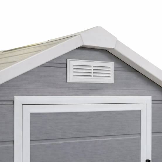Abri de jardin Lys en plastique hauteur 196 cm - 1 porte 1,20m² - Image 6