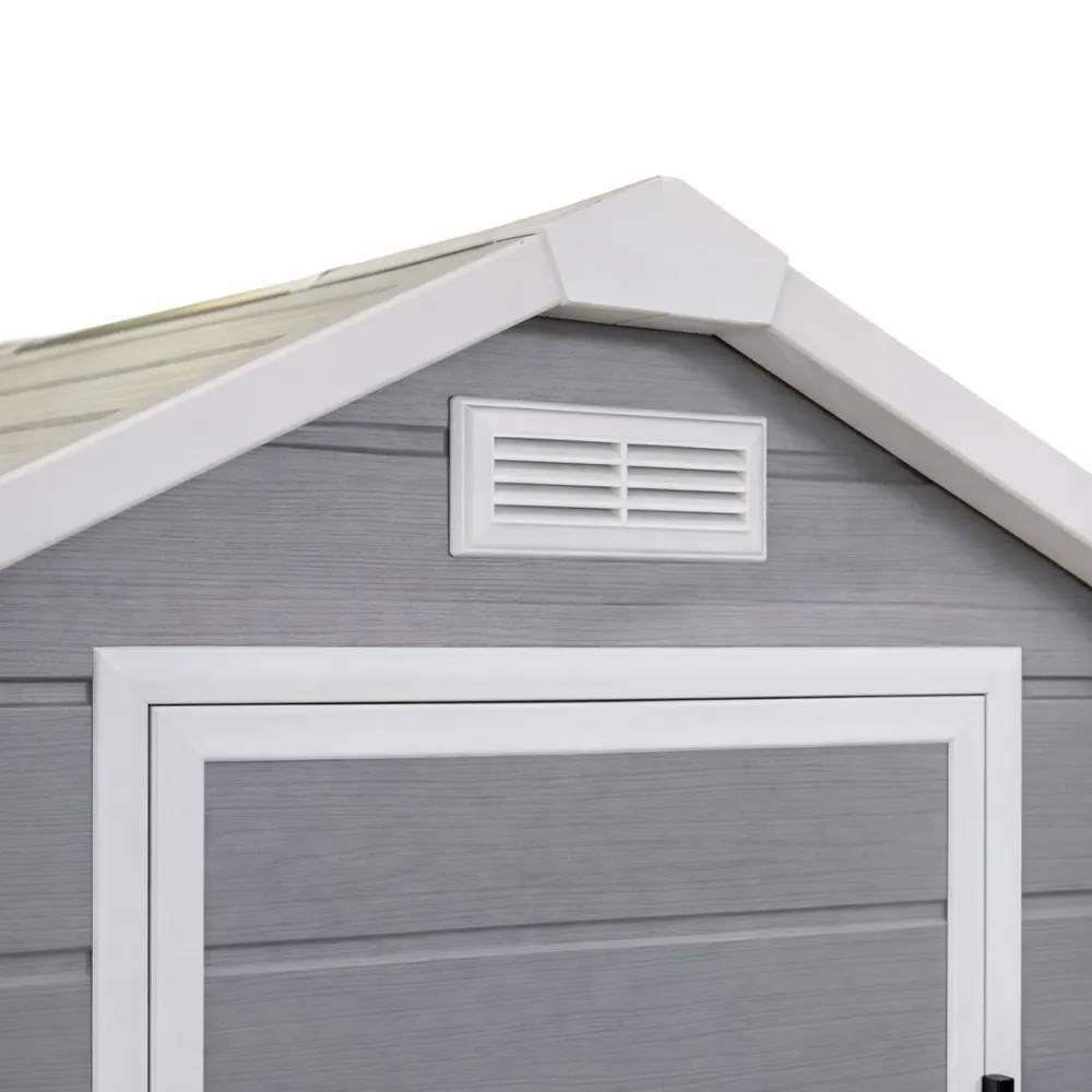 Abri de jardin Lys en plastique hauteur 196 cm - 1 porte 1,20m² - Image 6