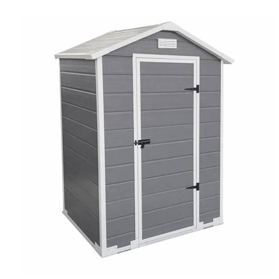 Abri de jardin Lys en plastique hauteur 196 cm - 1 porte 1,20m² - Image 4