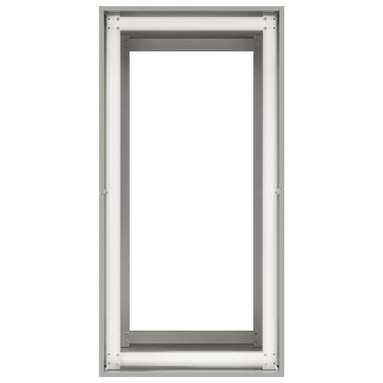 Jardinière acier inoxydable argenté 80 x 40 x 80 cm, Poids:13.05kg - PANGIVO - Image 5