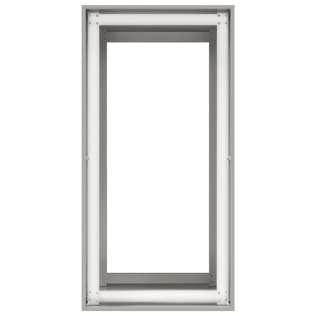 Jardinière acier inoxydable argenté 80 x 40 x 80 cm, Poids:13.05kg - PANGIVO - Image 5