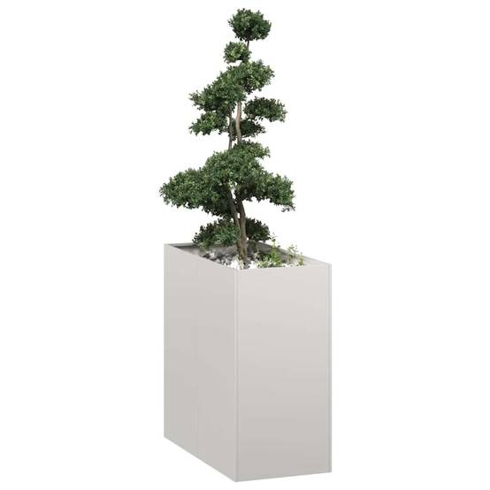 Jardinière acier inoxydable argenté 80 x 40 x 80 cm, Poids:13.05kg - PANGIVO - Image 1