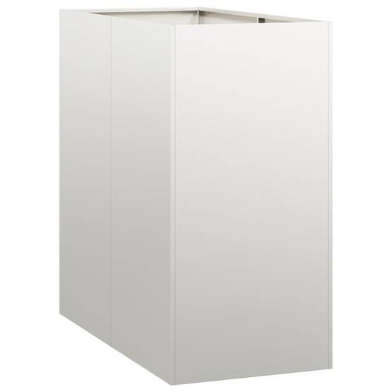 Jardinière acier inoxydable argenté 80 x 40 x 80 cm, Poids:13.05kg - PANGIVO - Image 2
