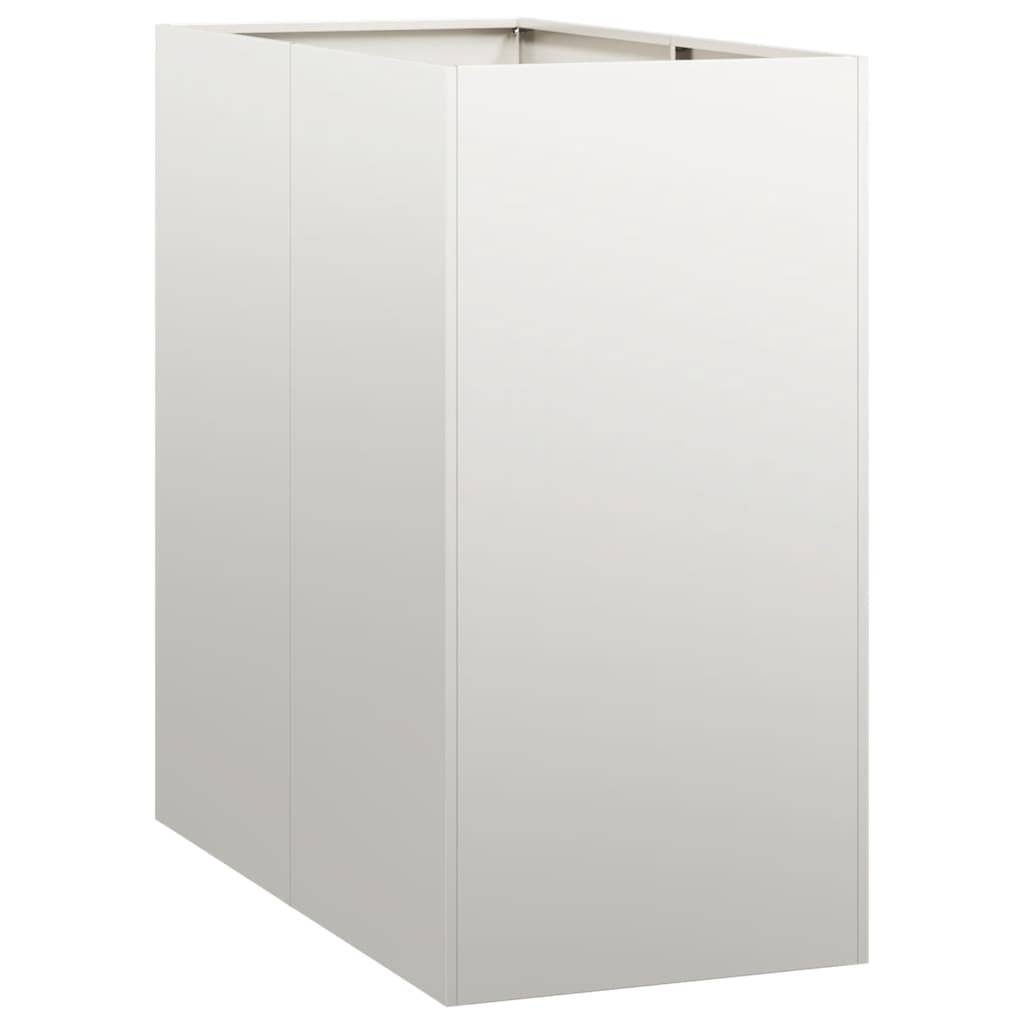 Jardinière acier inoxydable argenté 80 x 40 x 80 cm, Poids:13.05kg - PANGIVO - Image 2