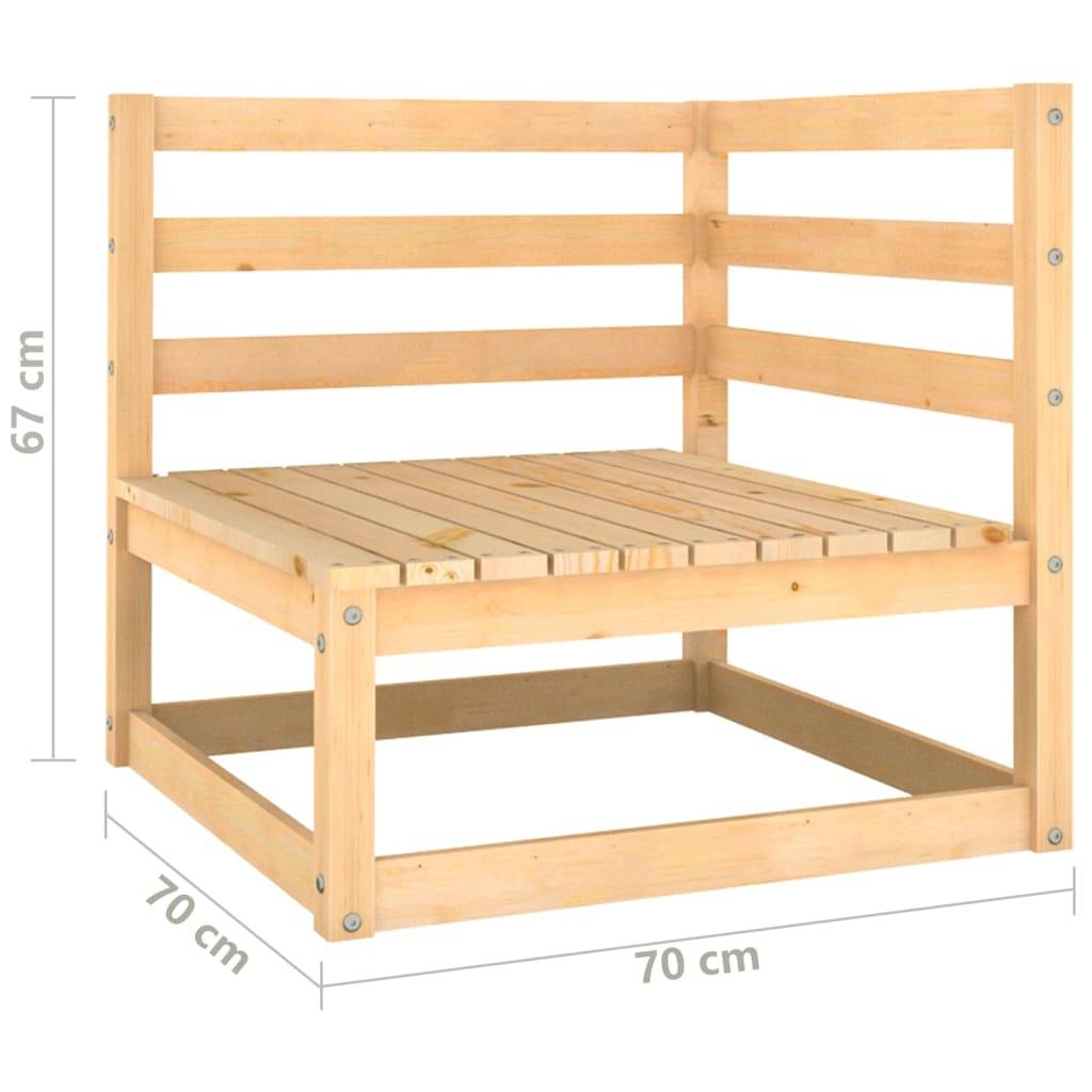 Helloshop26 - Salon de jardin meuble d'extérieur ensemble de mobilier 12 pièces avec coussins bois de pin massif - Image 6