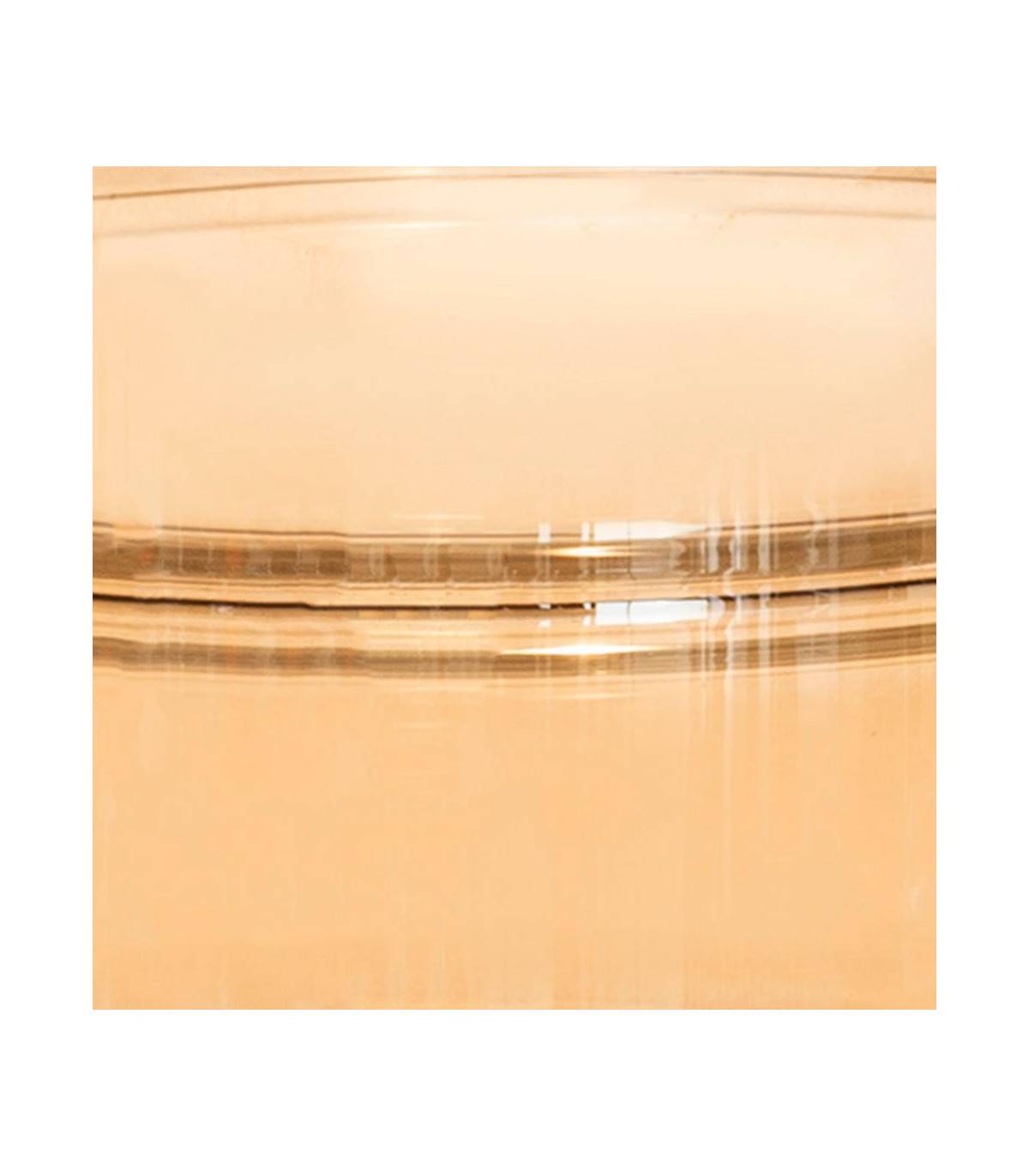 Vase large fond en Verre ambre et brillant H 25 cm - Image 2