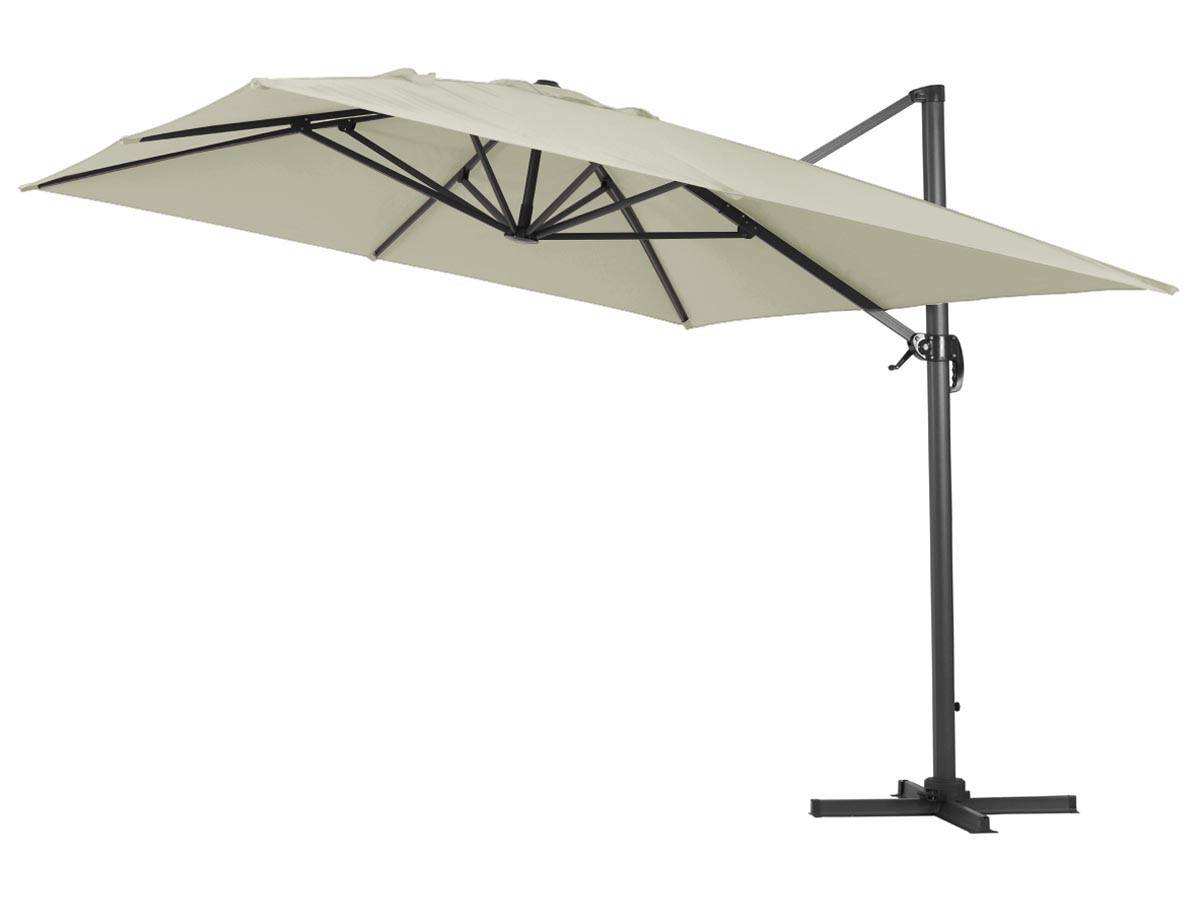 Parasol Jardin Déporté Alu "sun 4" 3 X 4 M - Ecru -habitat Et Jardin - Image 2