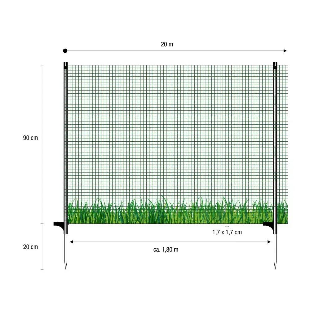 Filet de délimitation FIX 20 m 90 cm HORIZONT - Image 2
