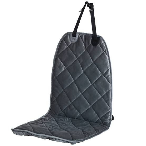 Housse de Siège Avant pour Chien 105 x 46 cm, Protection Antidérapante avec Ancrage et Sangle, SUV/Camionnette/Fourgon, Grise - Image 1