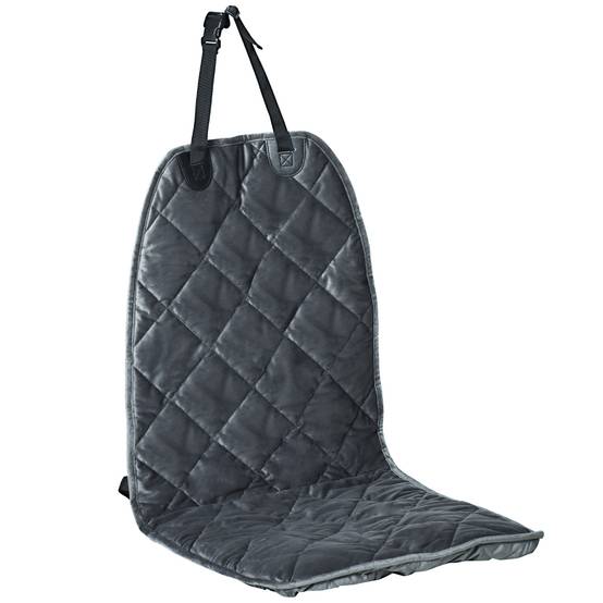 Housse de Siège Avant pour Chien 105 x 46 cm, Protection Antidérapante avec Ancrage et Sangle, SUV/Camionnette/Fourgon, Grise - Image 2