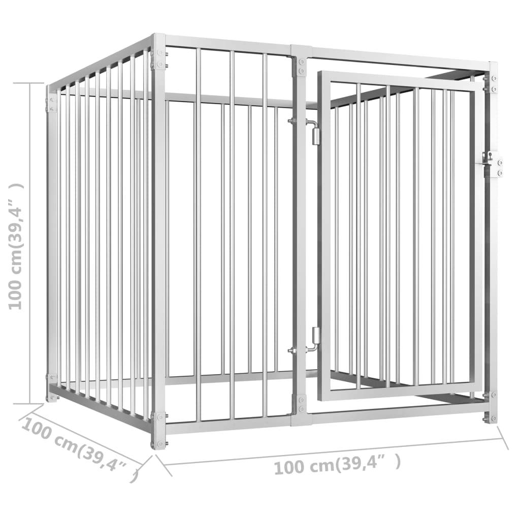 Vidaxl - Chenil d'extérieur pour chiens 100 x 100 x 100 cm vidaXL 144487 - Image 3