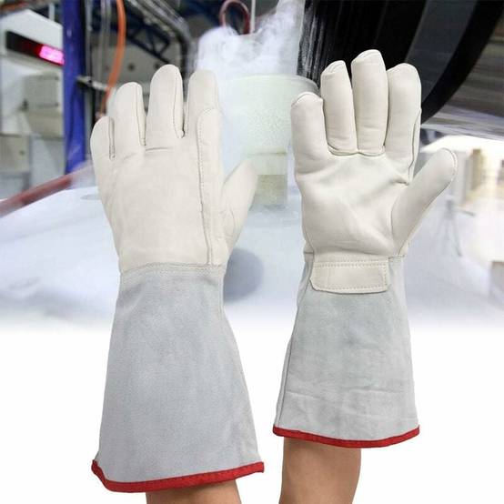 Gant de travail de sécurité pour stockage cryogénique, gants de 60 cm de long cryogéniques, gants de travail de protection étanches, gants congelés au - Image 3