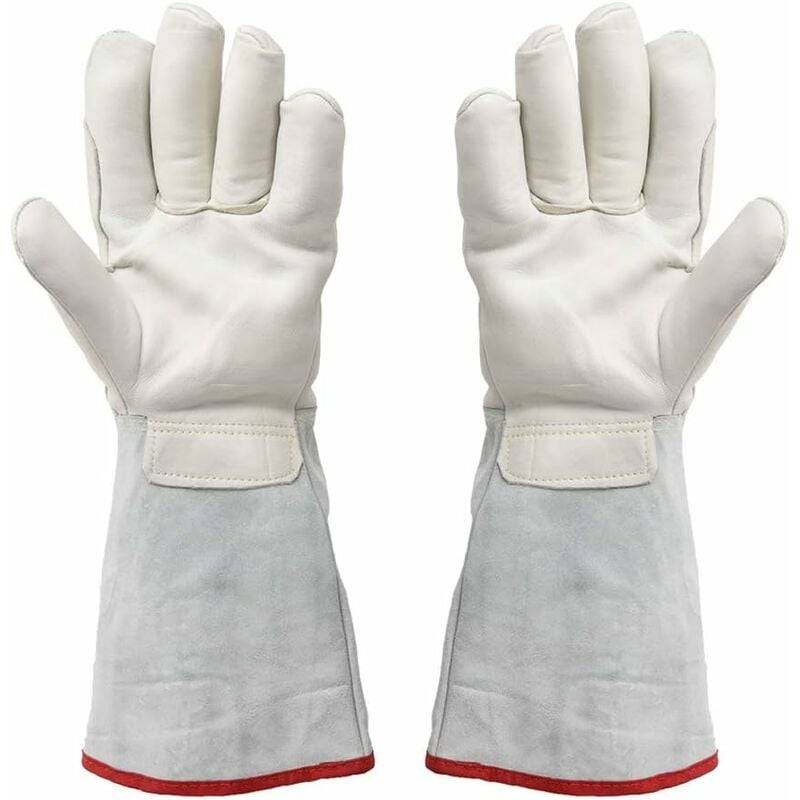Gant de travail de sécurité pour stockage cryogénique, gants de 60 cm de long cryogéniques, gants de travail de protection étanches, gants congelés au - Image 2