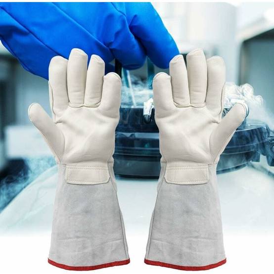 Gant de travail de sécurité pour stockage cryogénique, gants de 60 cm de long cryogéniques, gants de travail de protection étanches, gants congelés au - Image 4
