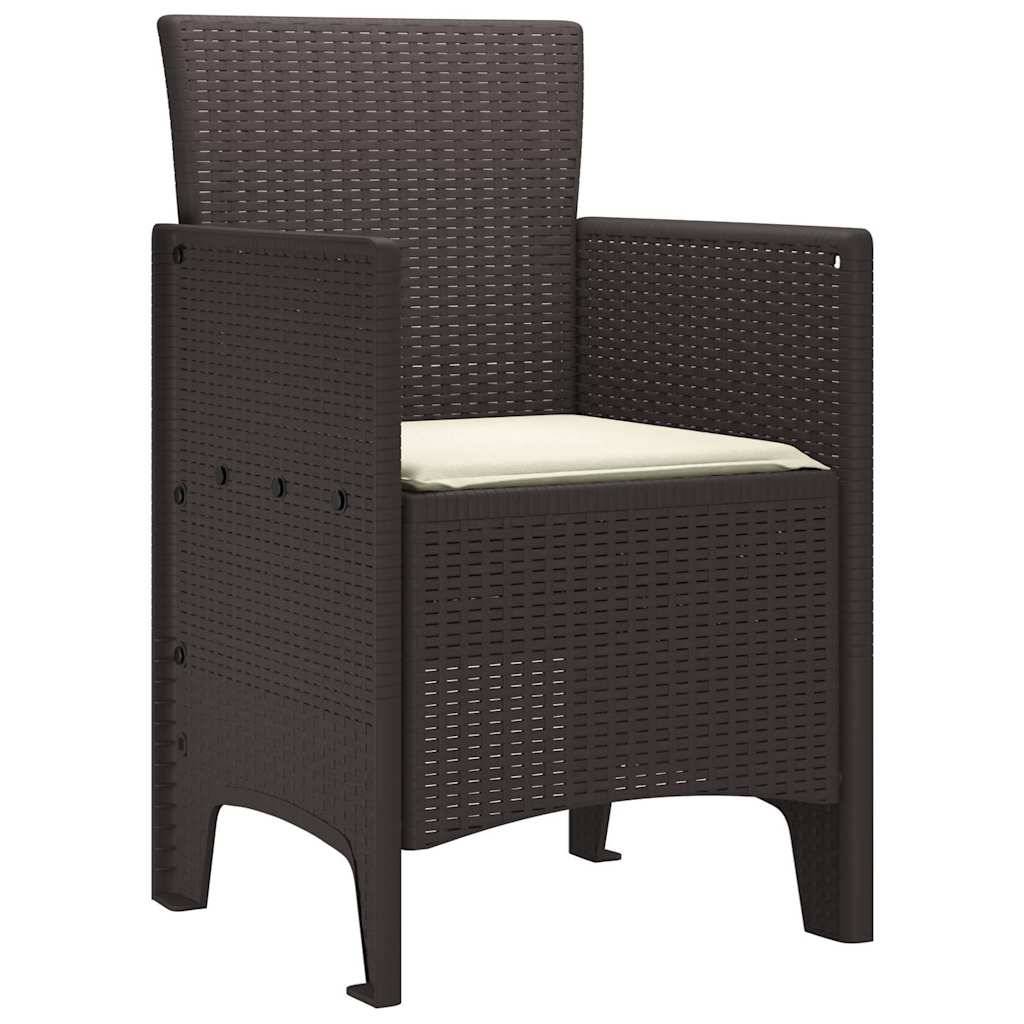 Prolenta Premium - Chaise bois composite Prolenta Marron 53 X 49 X 85 cm 1-personnes - P95022M - Image 4