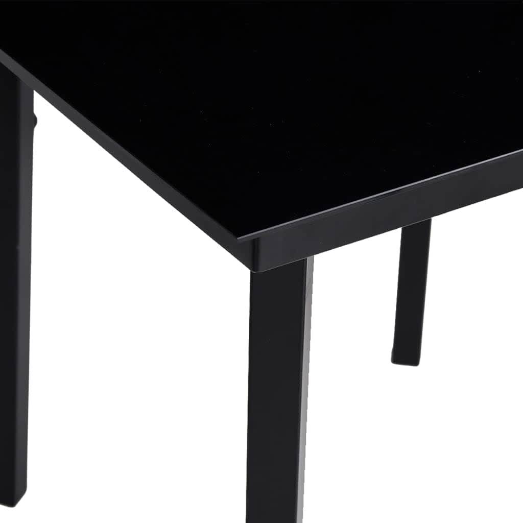 Ensemble Repas 6P 140cm Plastique Aspect Rotin et Acier Noir – ComfortXL Outdoor Living - Image 10