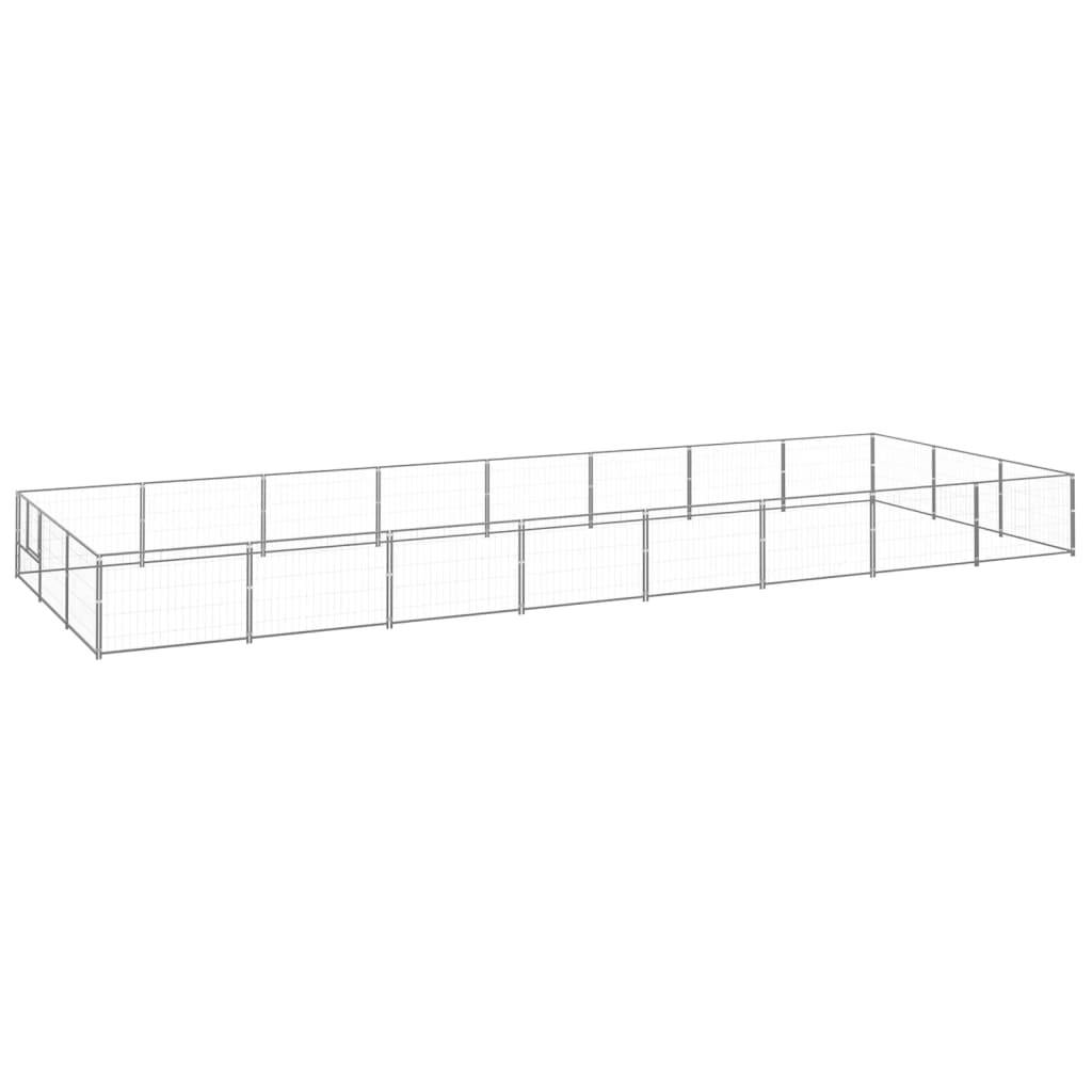 Vidaxl - Chenil Argenté 24 m² Acier vidaXL 3082140 - Image 1