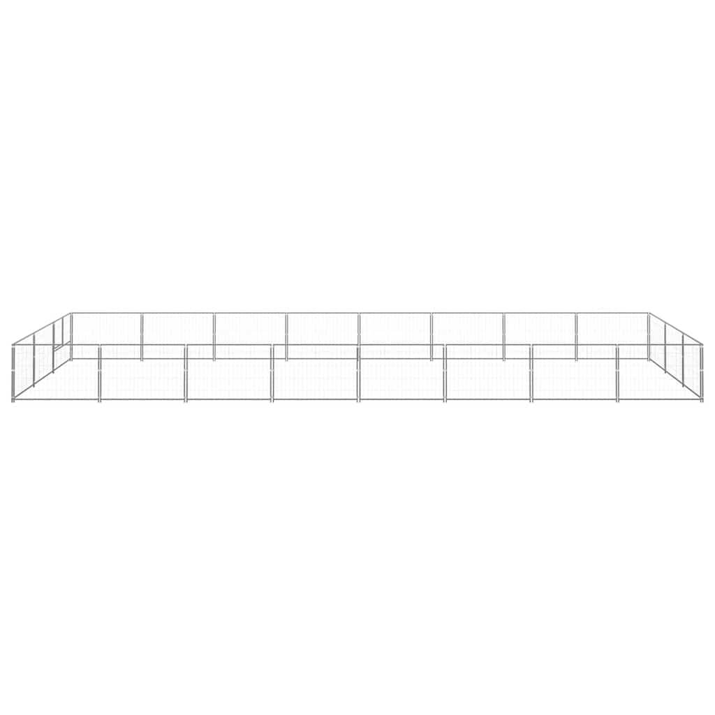 Vidaxl - Chenil Argenté 24 m² Acier vidaXL 3082140 - Image 7