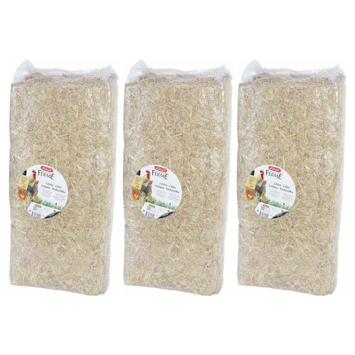 Zolux - Paille naturelle pour litière 240 litres Lot de 3 - Image 1