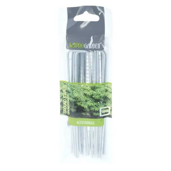 Lot de 10 piquets de fixation Progarden 14 cm - Métal galvanisé résistant Progarden - Image 2