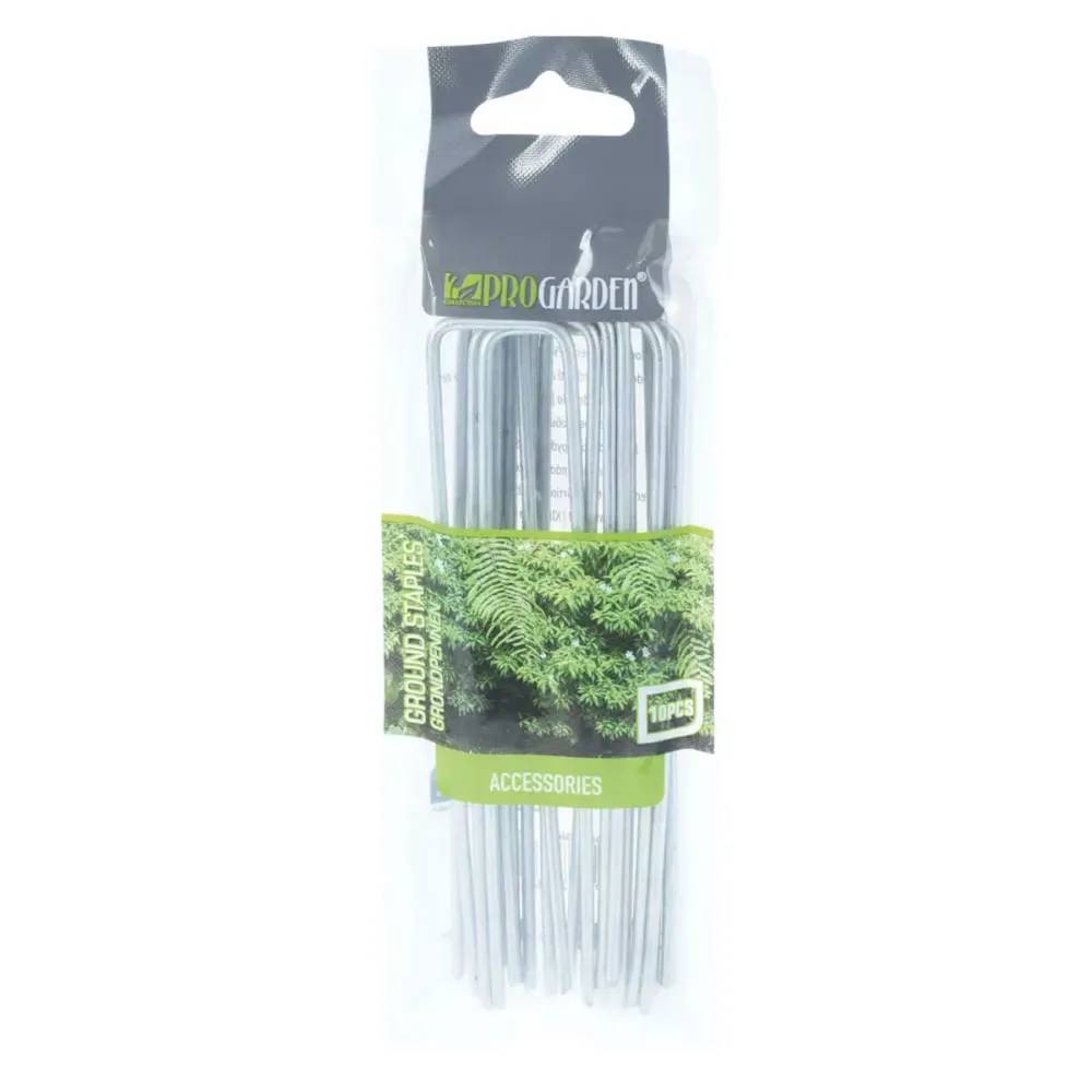 Lot de 10 piquets de fixation Progarden 14 cm - Métal galvanisé résistant Progarden - Image 2
