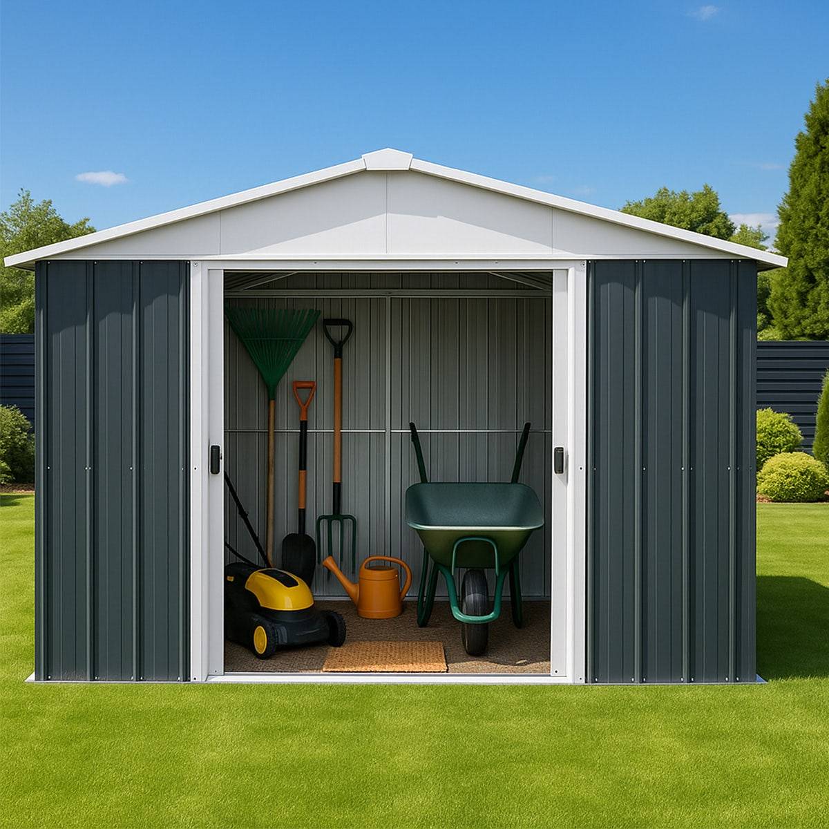 Yardmaster - Abri de Jardin métal anthracite 7,21 m2 - Image 2
