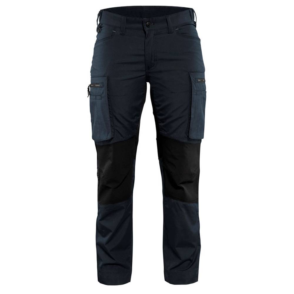 Pantalon de travail services stretch femme Blaklader polycoton Marine Foncé / Noir 40 - Image 1