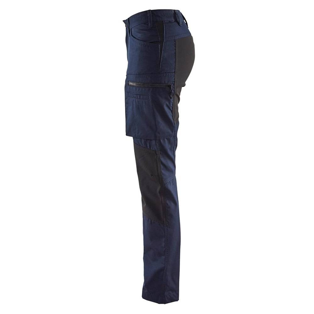 Pantalon de travail services stretch femme Blaklader polycoton Marine Foncé / Noir 40 - Image 3