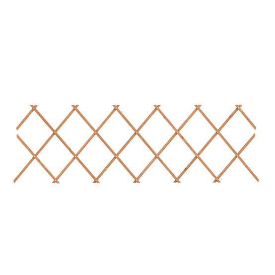 Sans Marque - Support extensible plantes grimpantes rosiers vigne jardin clos bois 180x60 cm marron transparent - Image 2