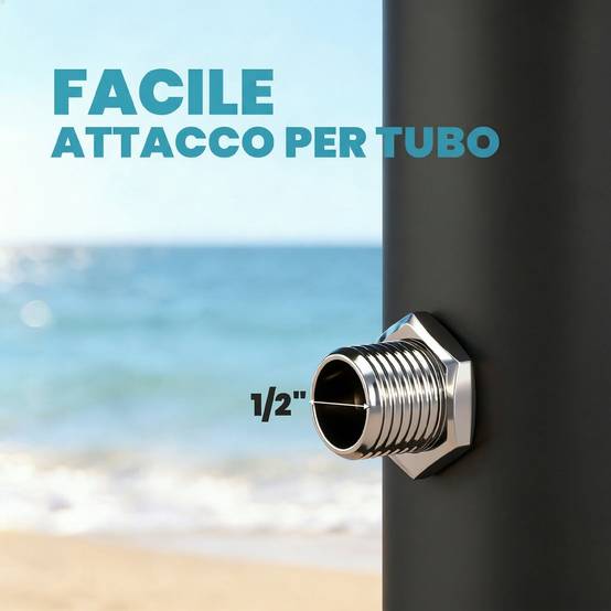 Douche solaire 20 L, protection antigel brevetée, jardin, noire, utilisable 4 saisons - Image 10