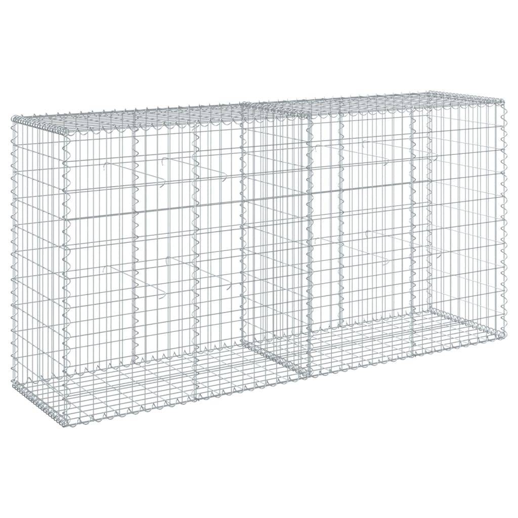 Vidaxl - Panier gabion avec couvercle 200x50x100 cm fer galvanisé vidaXL 3295143 - Image 6