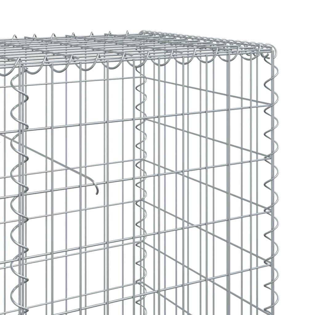 Vidaxl - Panier gabion avec couvercle 200x50x100 cm fer galvanisé vidaXL 3295143 - Image 7