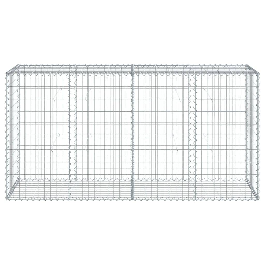 Vidaxl - Panier gabion avec couvercle 200x50x100 cm fer galvanisé vidaXL 3295143 - Image 8
