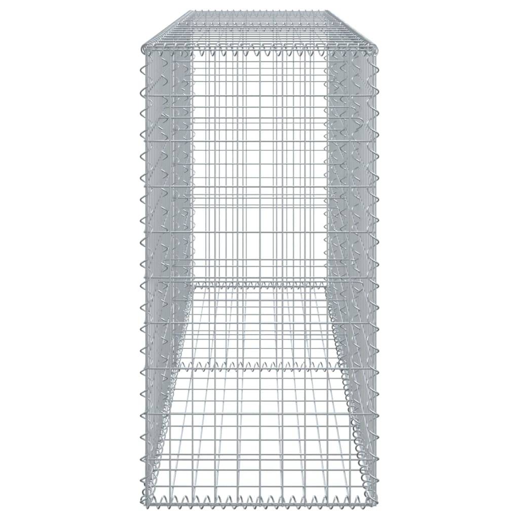 Vidaxl - Panier gabion avec couvercle 200x50x100 cm fer galvanisé vidaXL 3295143 - Image 5