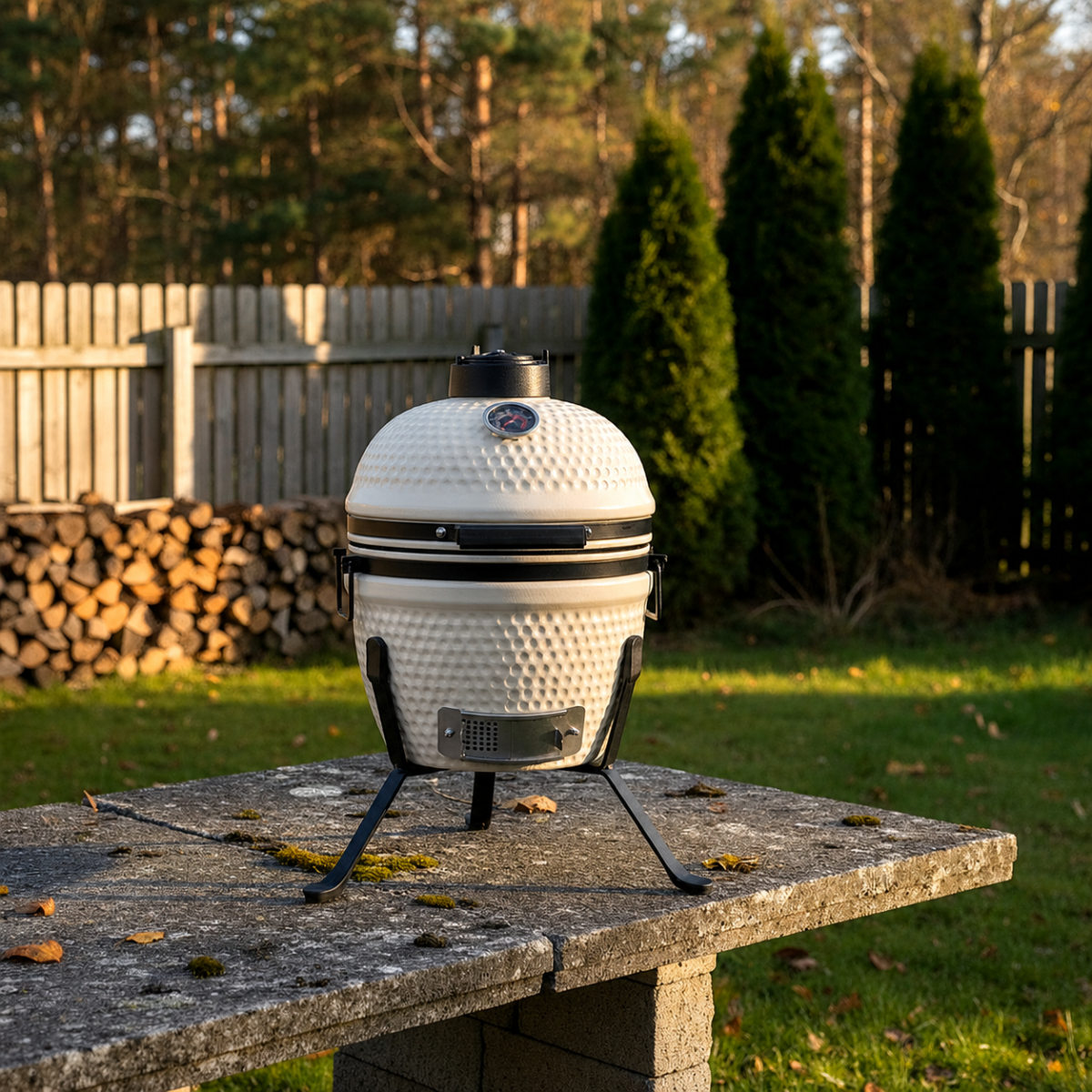 Barbecue kamado Fyregg 13 blanc HEAT Premium - Image 2