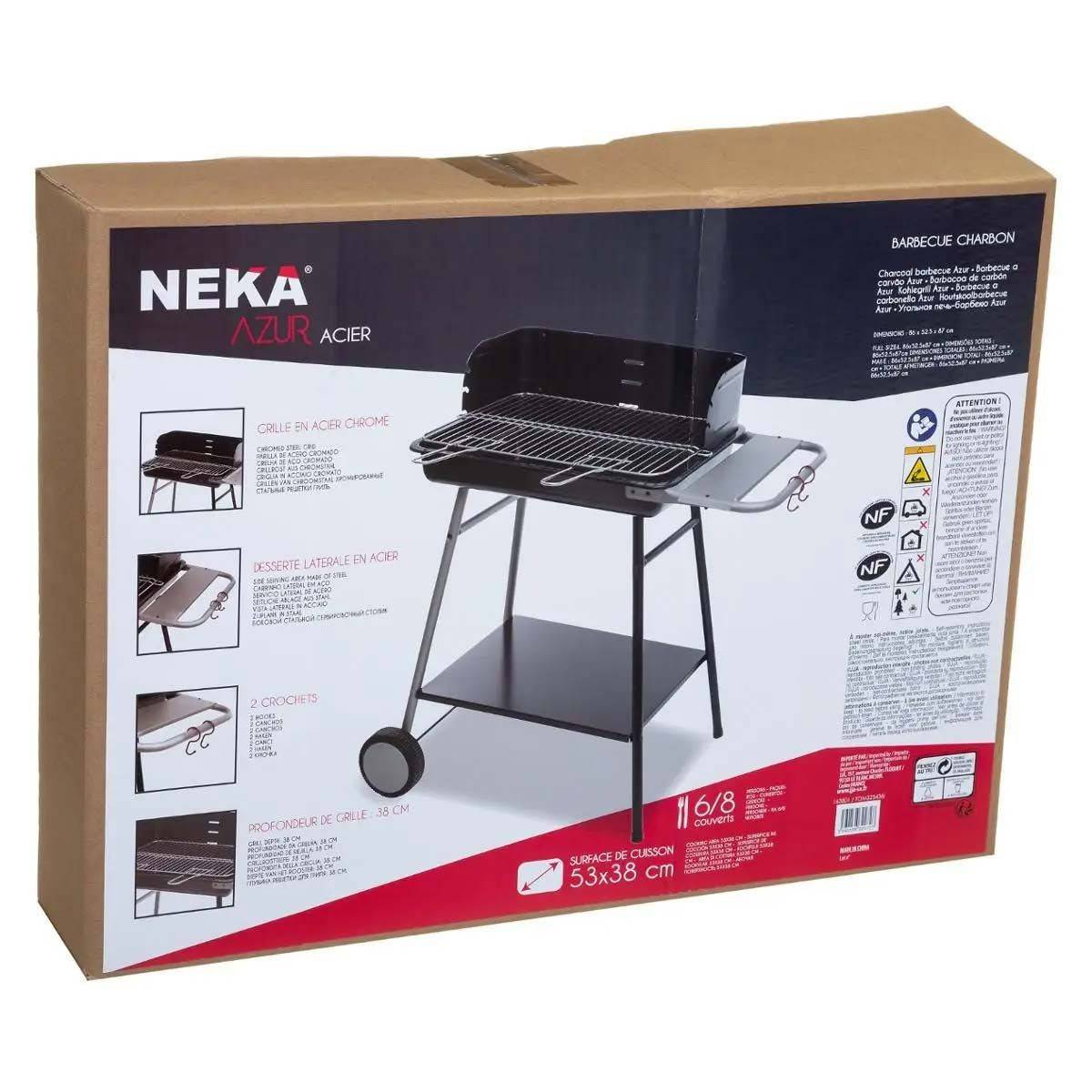 Neka - Barbecue charbon paravent Azur grille 53 cm Neka - Image 6