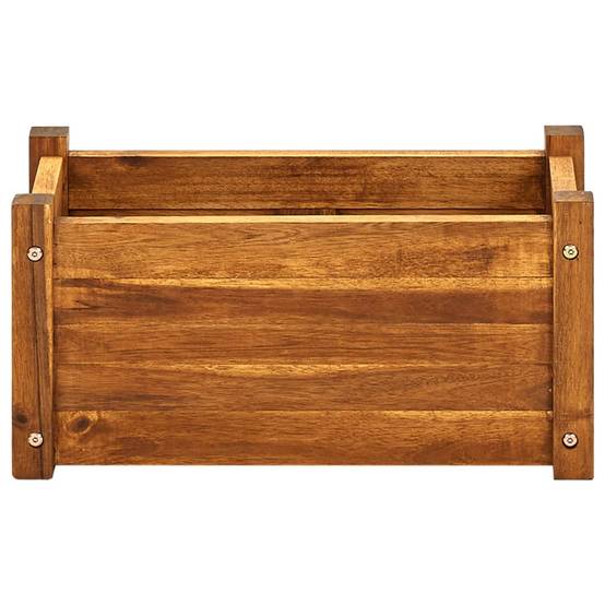 Helloshop26 - Jardinière lit surélevé plantes fleurs jardin 50 x 25 x 25 cm bois d'acacia - Image 2