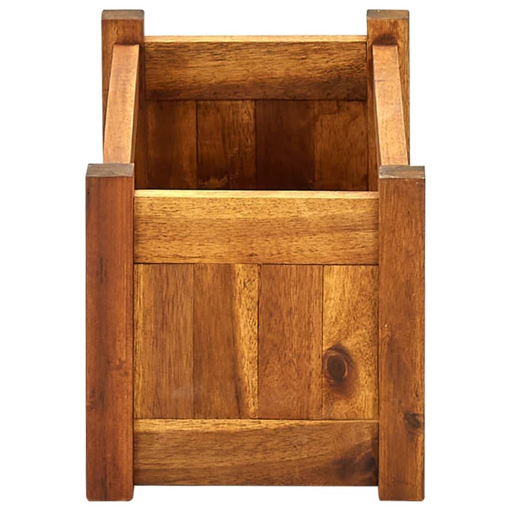 Helloshop26 - Jardinière lit surélevé plantes fleurs jardin 50 x 25 x 25 cm bois d'acacia - Image 3