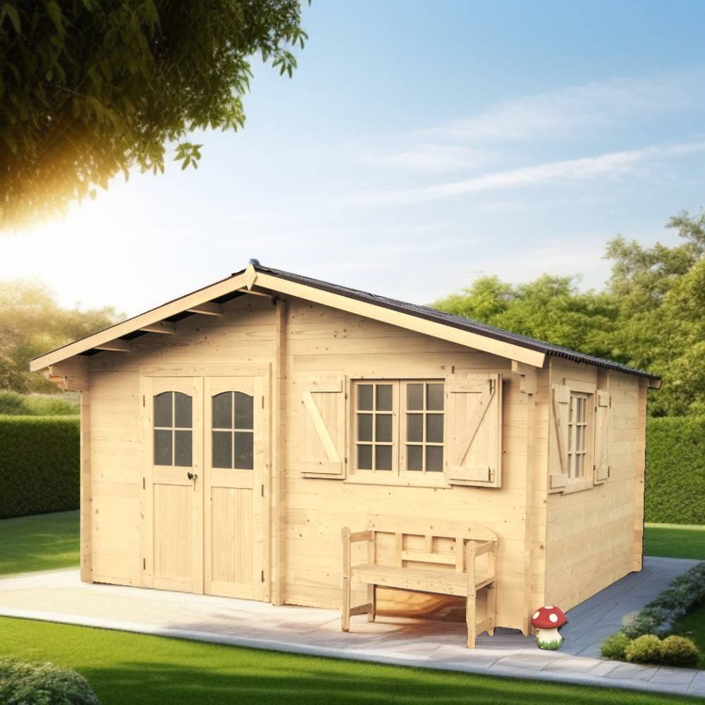 Habrita - Abri type châlet - madriers massifs / 17,47 m² Habrita - Image 2