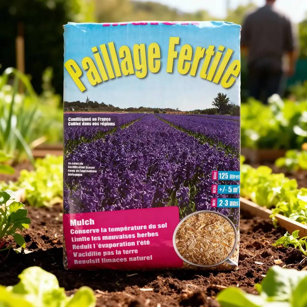 Autre - Paille Défibrée de Roseau – Paillage Fertile® (1 Sac de 125L) - Image 3