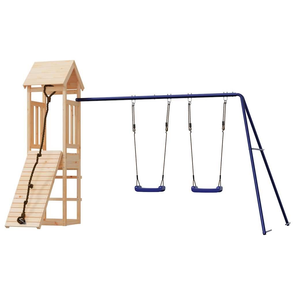 Aire de jeux d'extérieur - Jeu Plein air enfant bois de pin massif-JU1461 - Image 3
