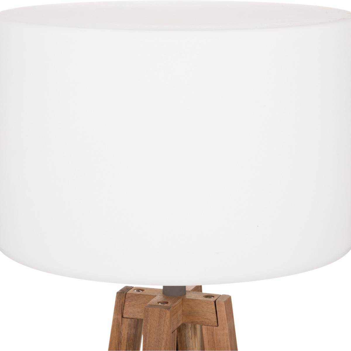 Lampadaire d extérieur "Matia" acacia blanc H148cm ATMOSPHERA CREATEUR D'INTERIEUR - Image 4