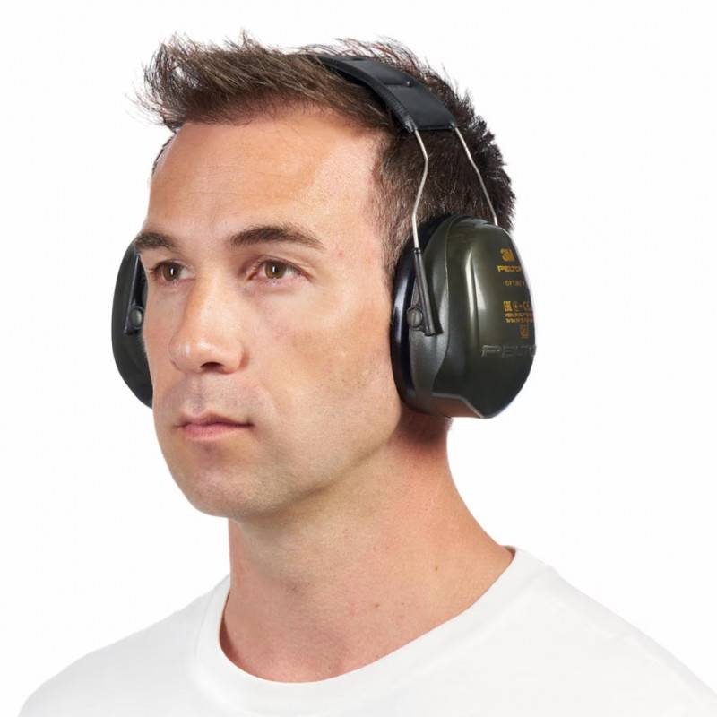3M Casque anti-bruit PELTOR™ Optime™ II H520A, SNR 31 dB, Vert - Image 5