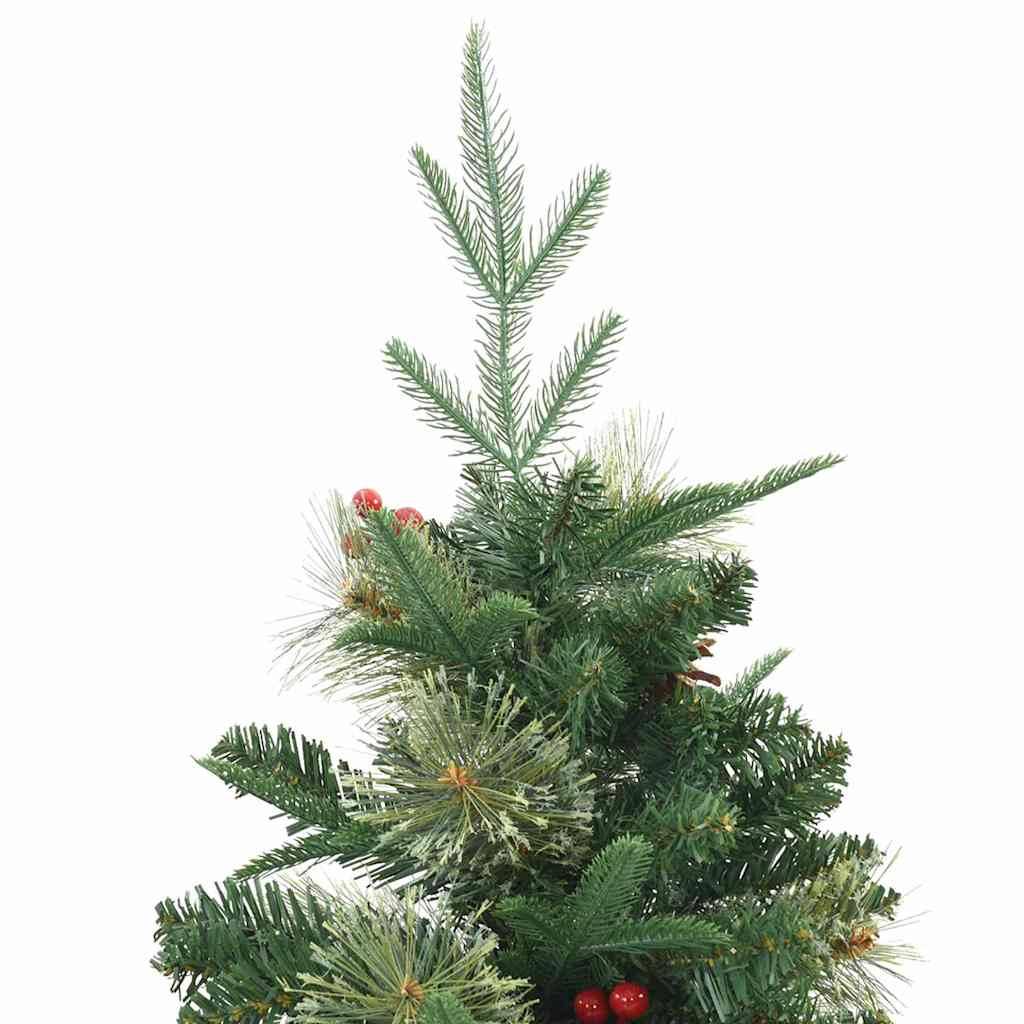 ComfortXL - Sapin de Noël Artificiel Réaliste 180 cm PE/PVC, Kit Lumineux avec Pommes de Pin & 120 Boules – ComfortXL Outdoor Living - Image 9