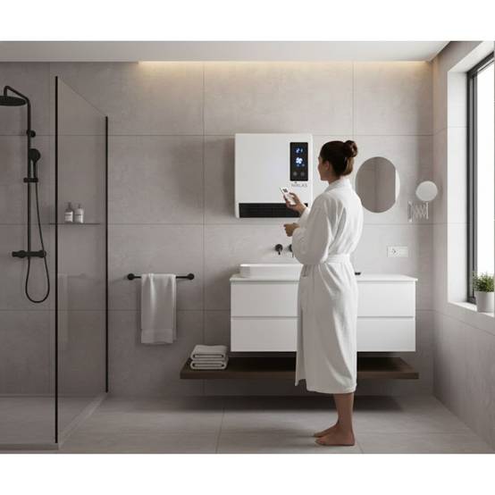 Chauffage électrique mural soufflant 2000W Trendy Numérique Programmable - Chauffage Salle de Bain Chauffe jusqu'à 20 m² NIKLAS - Image 3