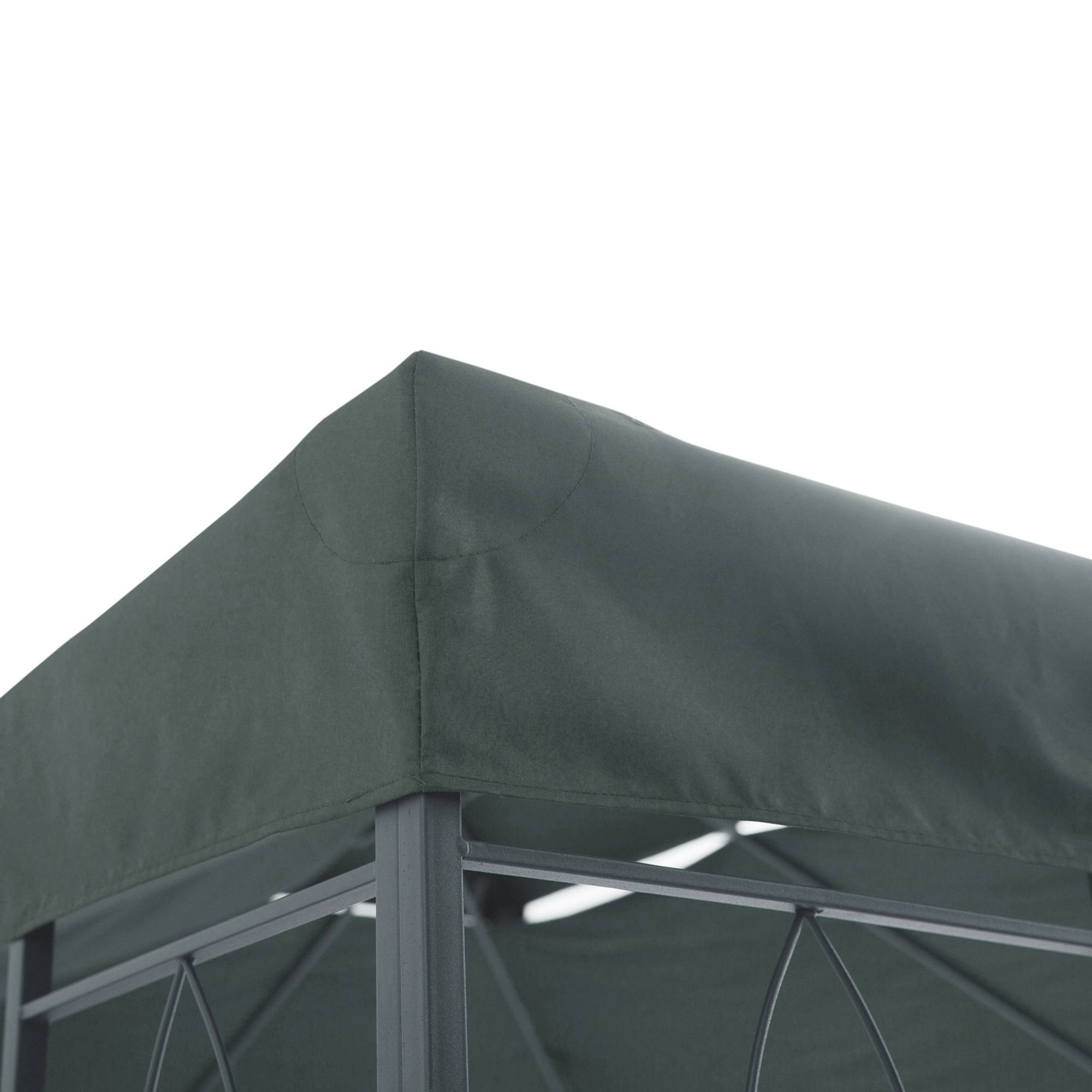Outsunny - Toile de rechange pour pavillon tonnelle tente 3x4m polyester haute densité 180g/m² gris - Outsunny - Image 7