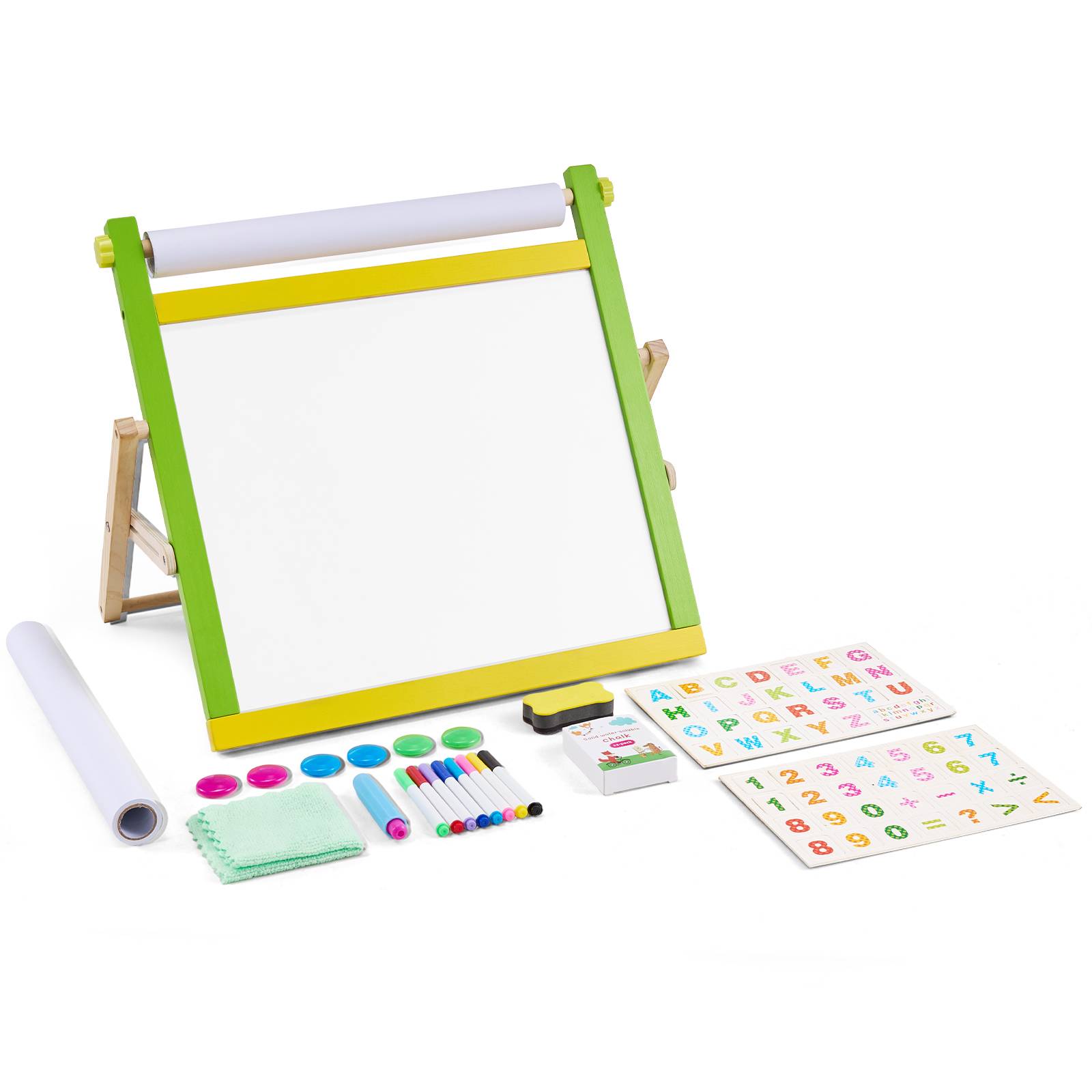 Vevor - VEVOR Chevalet art table enfants, bois 3 en 1, tableau blanc magnétique, noir, dessin, pliable. - Image 1