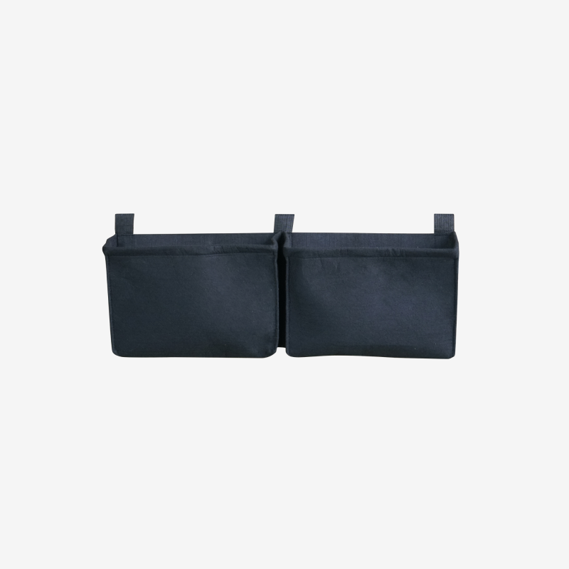 Cerland - Balconnière 2 sacs noirs en feutre géotextile - Image 1