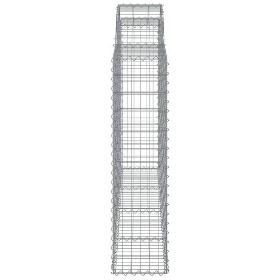 Gabion Arqué Fer Galvanisé Jardin 200x30x120/140cm 9pcs - ComfortXL Outdoor Living - Image 5